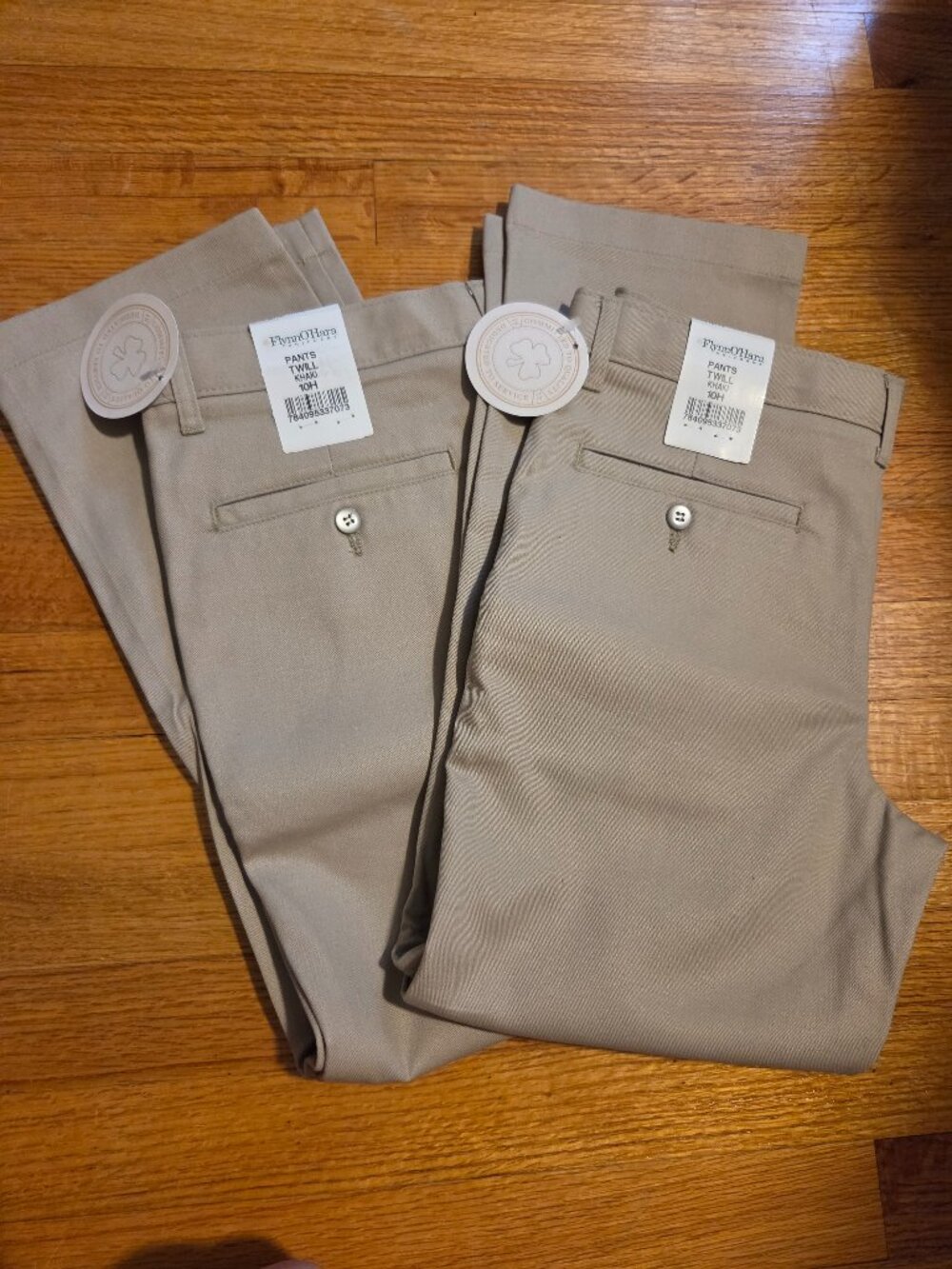 Flynn & O'Hara Uniform Khakis, 10H - 2 pairs NWT